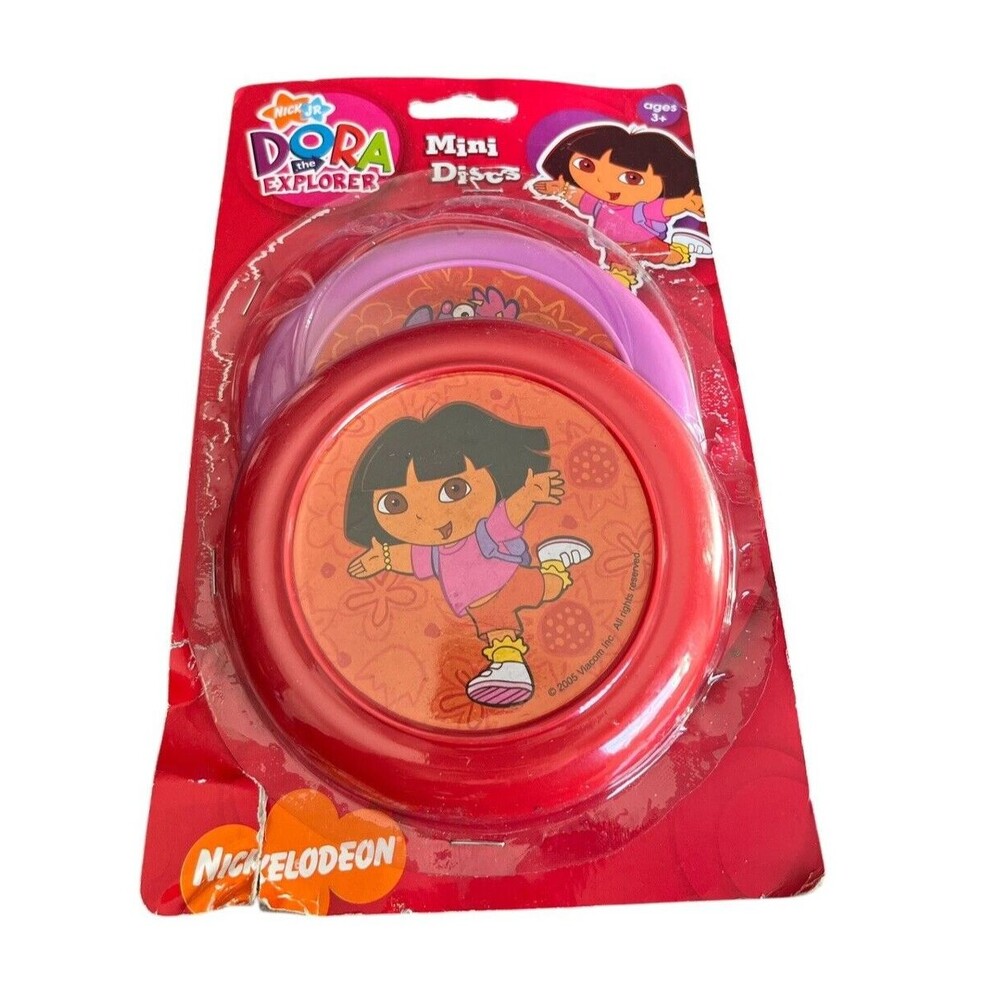 Two Dora The Explorer Nick Jr 2 Mini Discs 2007  5" Damaged Packages